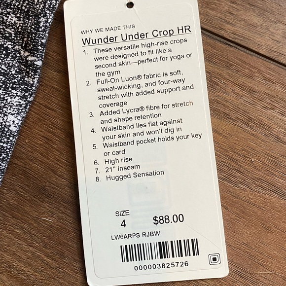 Lululemon Wunder Under Crop High Rise 21” Leggings - Picture 6 of 10